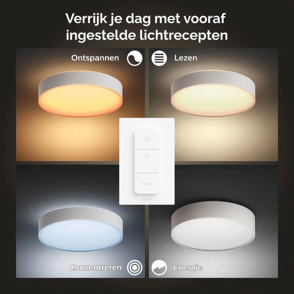 Ceiling light Hue Enrave XL - White Ambiance Ø 55.1cm white Philips 8718696176474