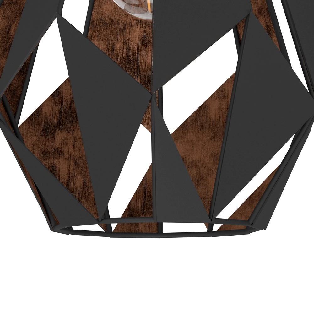 Ceiling lamp Carlton 1 Ø 20cm - black Eglo 9002759307882