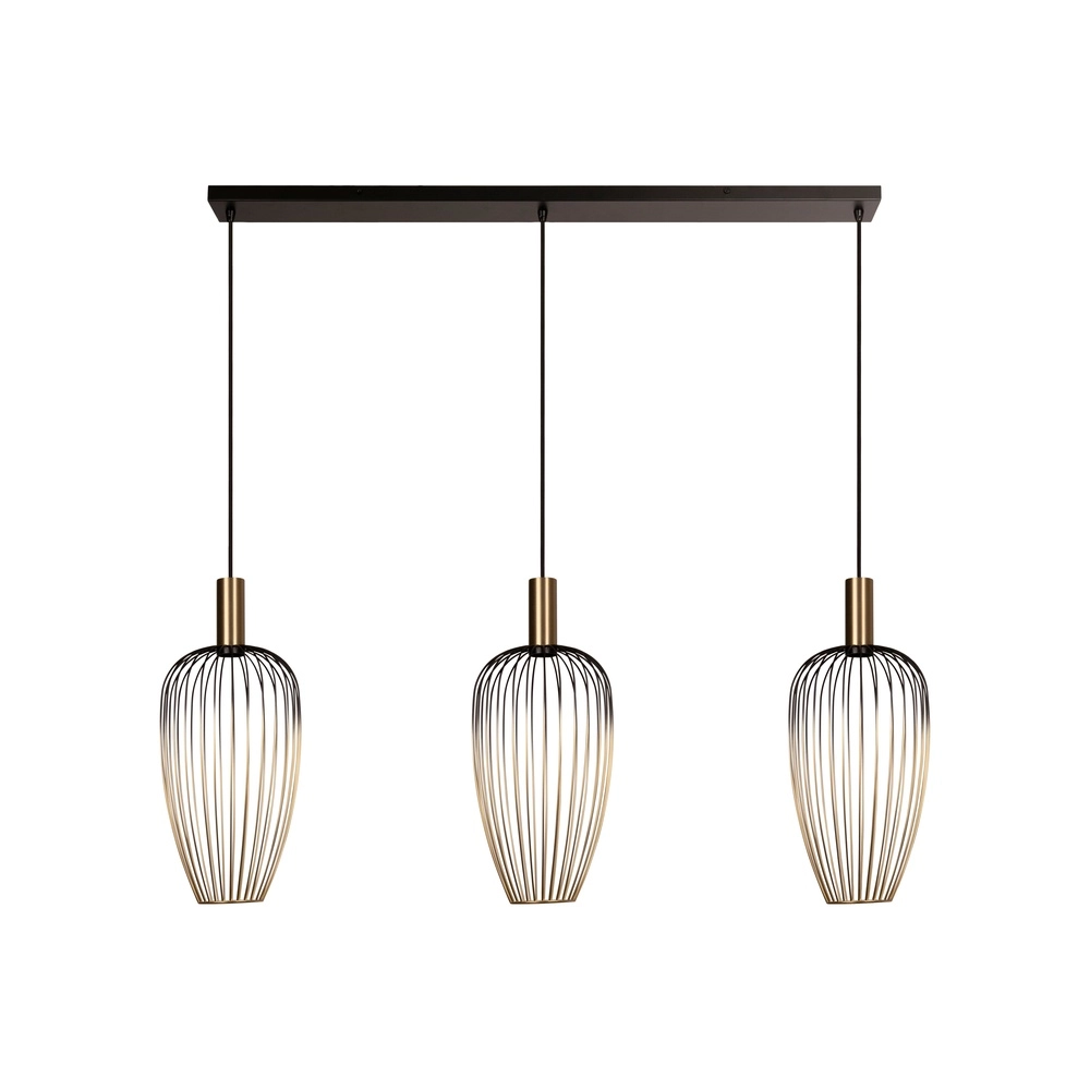 3-light wire lamp Aurelie Gold Lucide Vibes 5411212212290