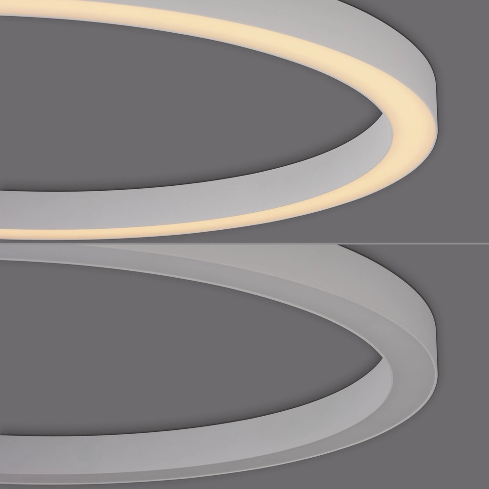 Sleek led ceiling lamp Pure Lines Round Ø 70cm - white Paul Neuhaus 4012248395813