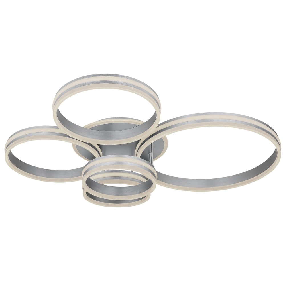Ceiling lamp Rubio grey 5 rings Globo 9007371422913