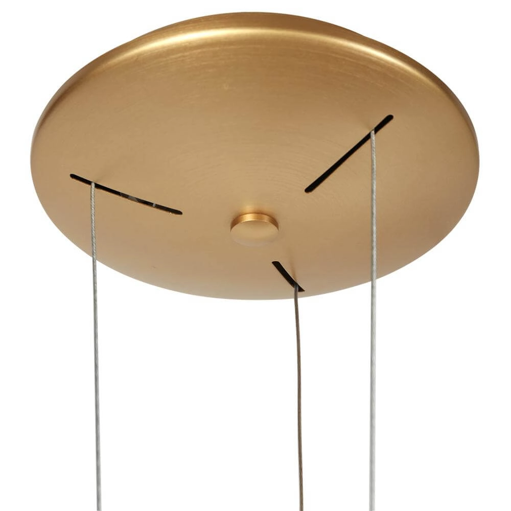 Sleek pendant lamp Ringlux gold Ø 60cm Steinhauer 8712746171969