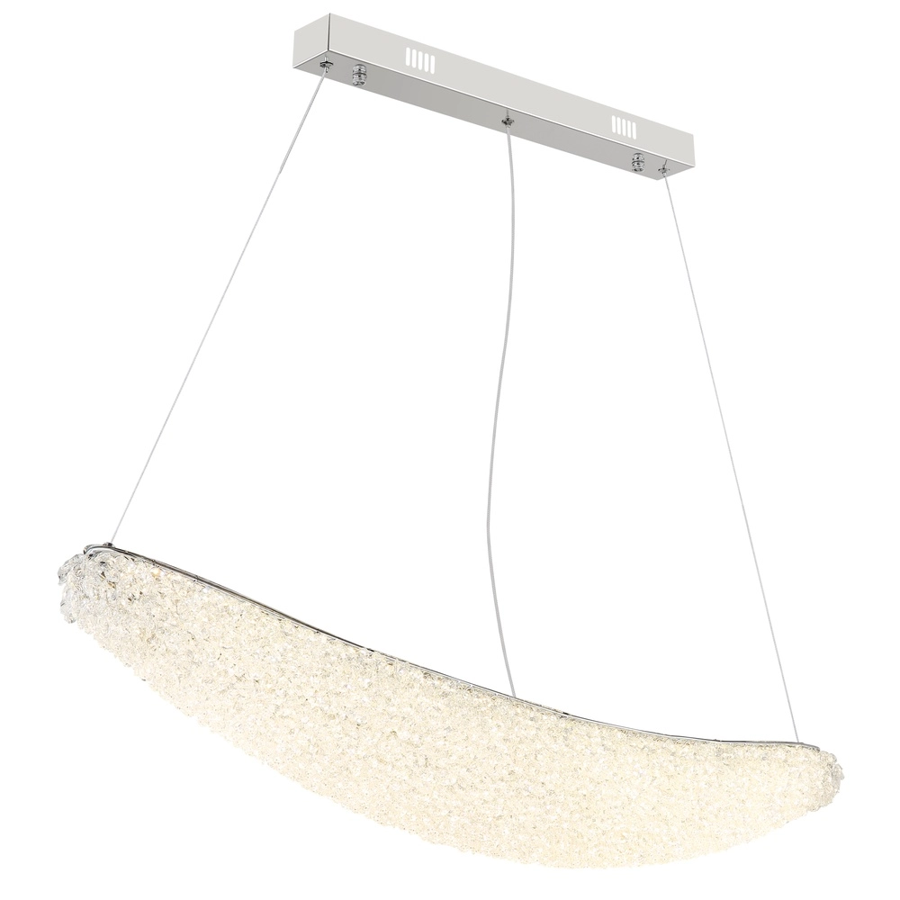 Pendant lamp Kristalla chrome