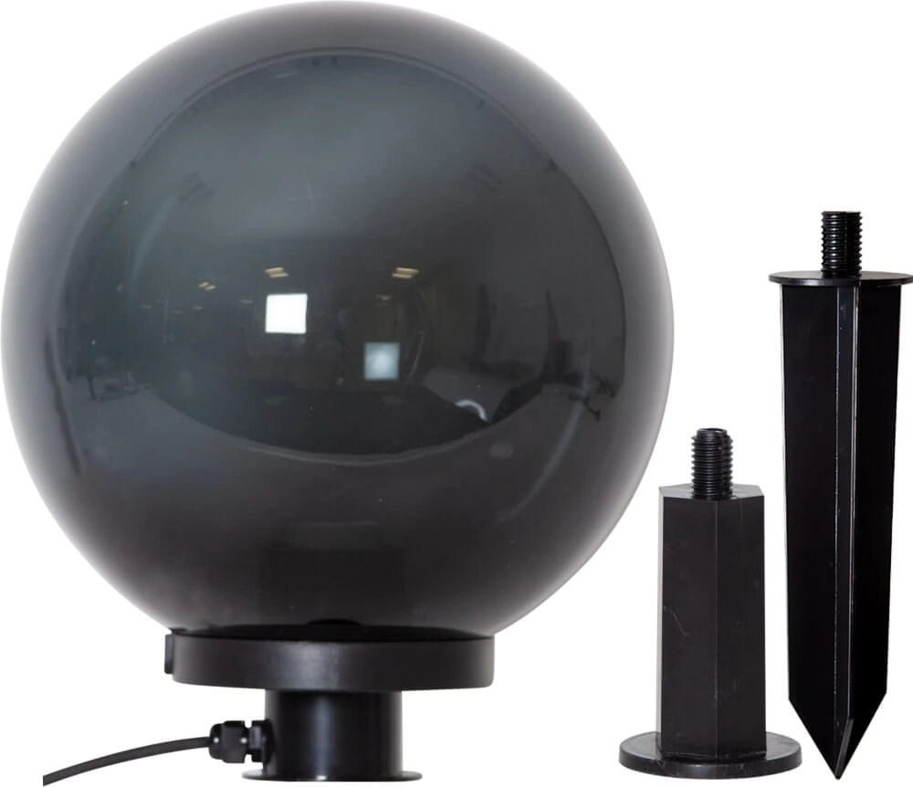 Globe lamp with spike Monterollo Smoke Ø 30cm