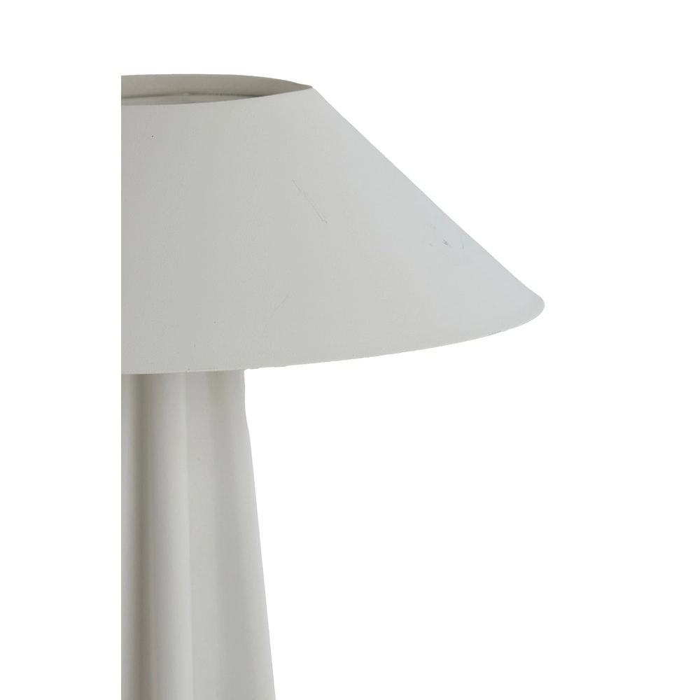 White table lamp Cukai with metal cap Light & Living 8717807742898