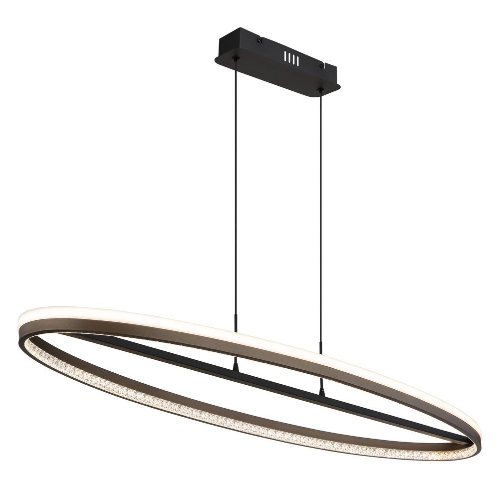 Design pendant lamp Della oval black