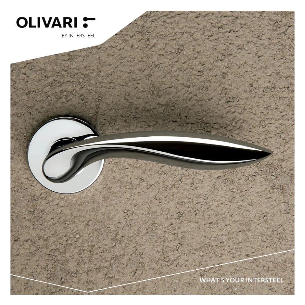 Design door handle Onda chromium Olivari 8714186478066