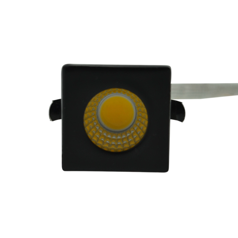 Square recessed spotlight Forte Mini black Lyora 8716803509511