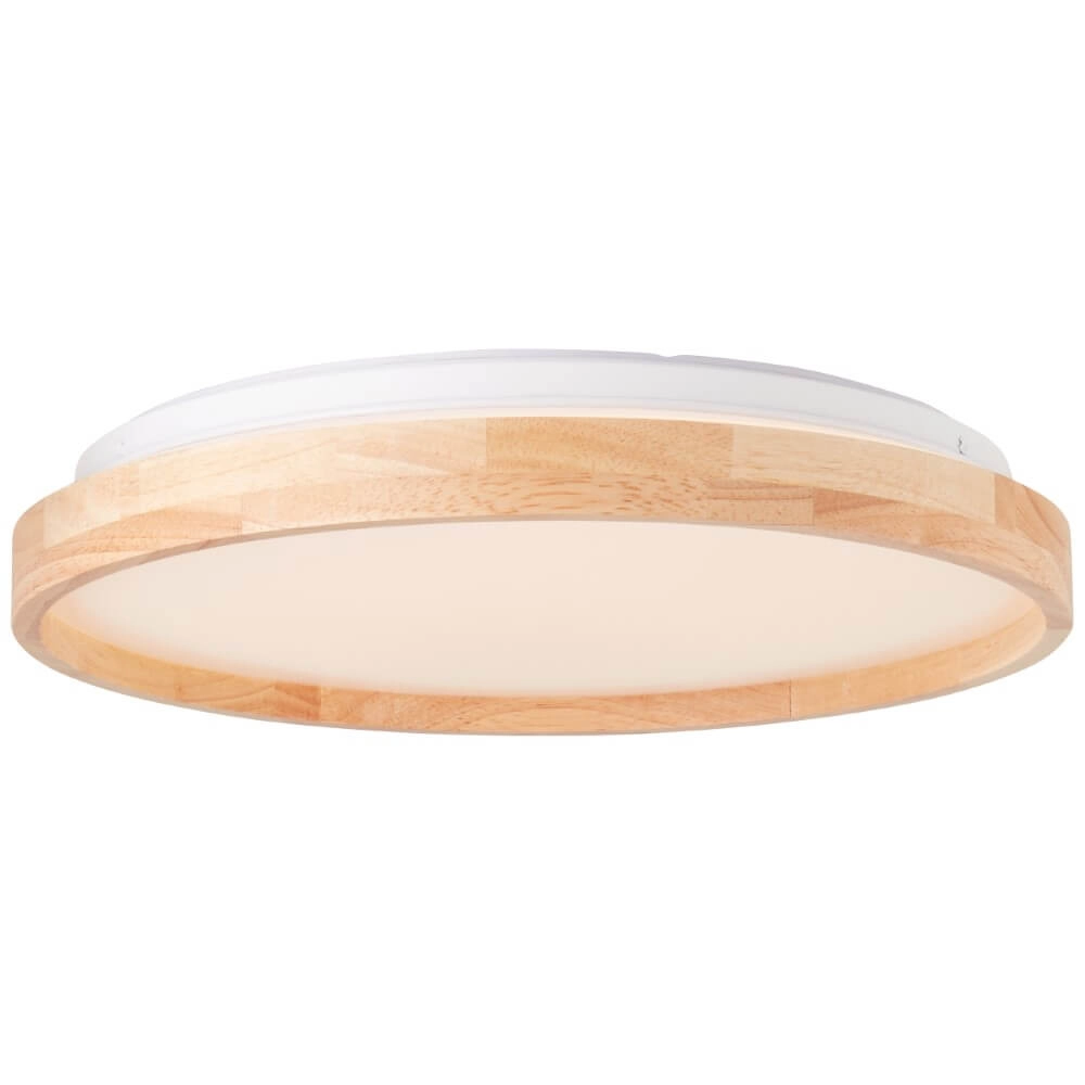 Ceiling light Alson Ø 39.5cm white with wood