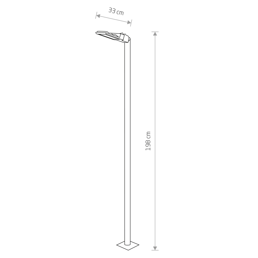 Path lighting Pathway Led M black Lyora 5903139925297