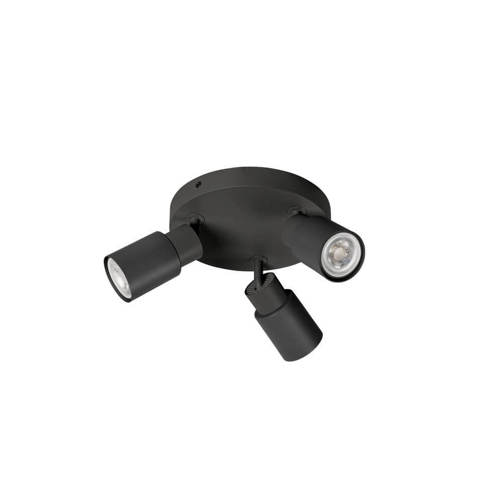 Round spotlight Puri 2.0 Tube black 3-lights SLV 4024163293945