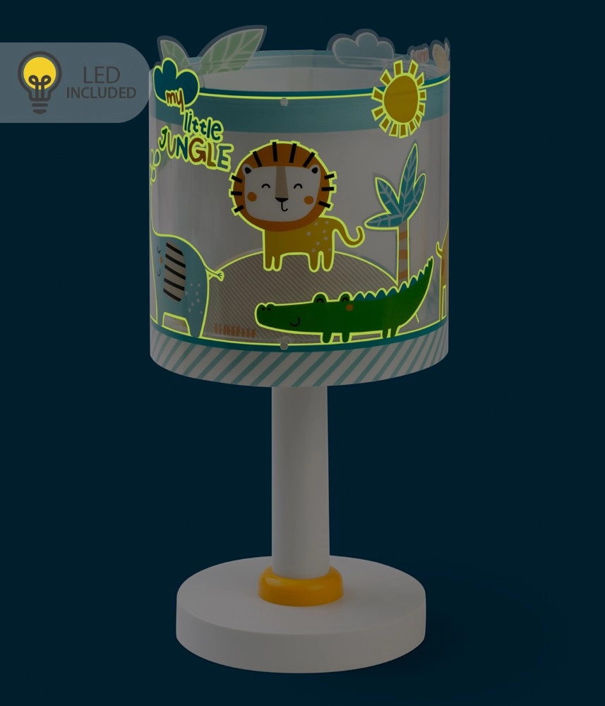 Table lamp Little Jungle blue glow in the dark Dalber 8420406001807