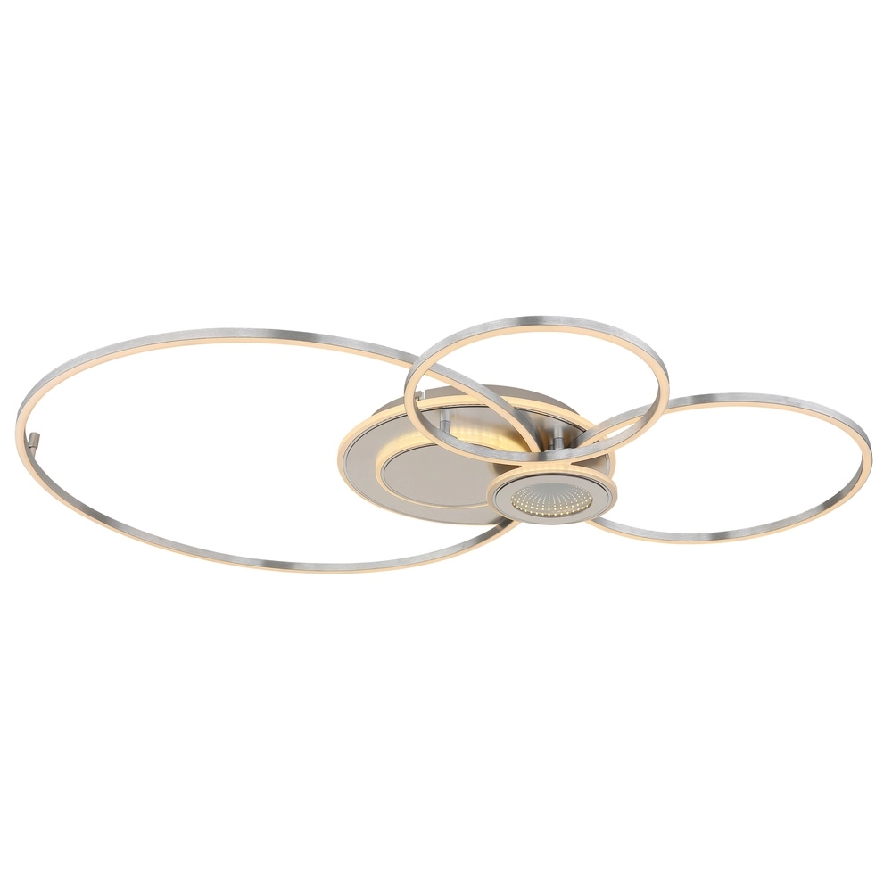 Silver Grey Ceiling Lamp Beltran Design Globo 9007371583690