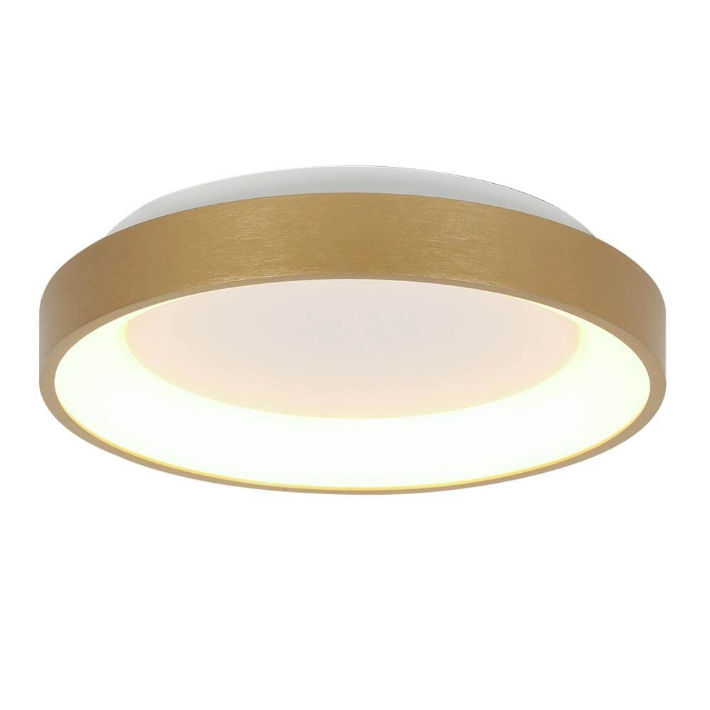 Ceiling lamp Ringlede design gold Ø 38cm