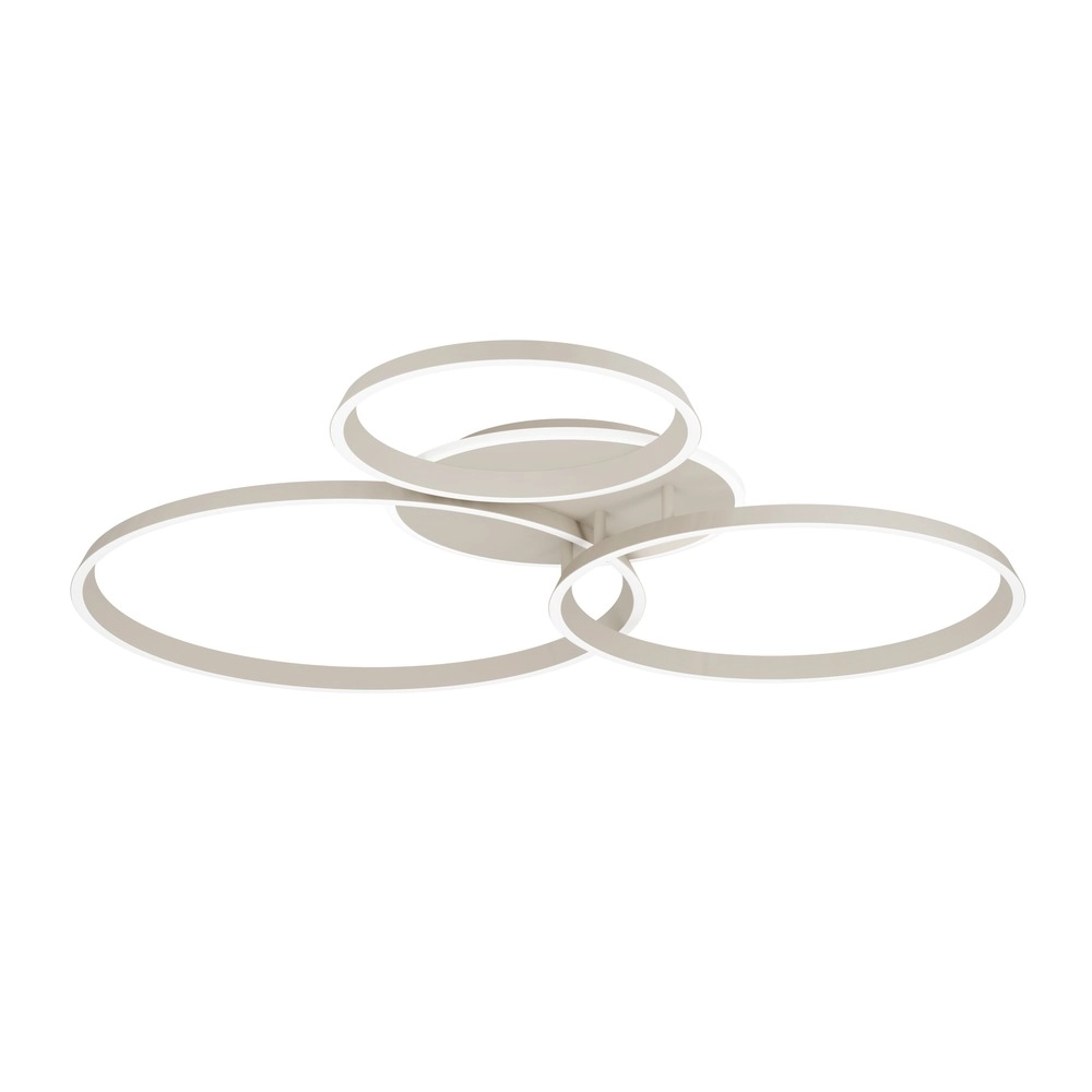 Modern ceiling lamp Girifalco sand brown 96 x 84cm