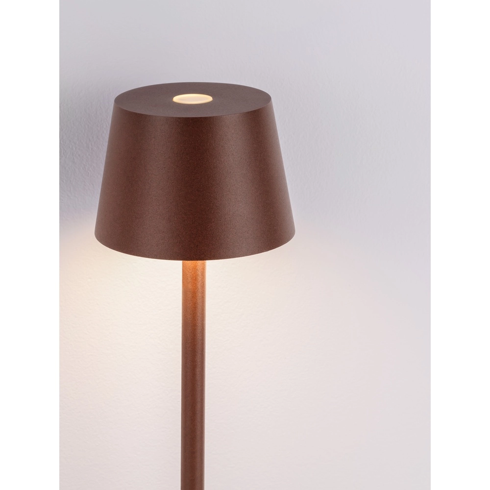 Rechargeable table lamp Deck Rusty brown Lyora 5212017449245