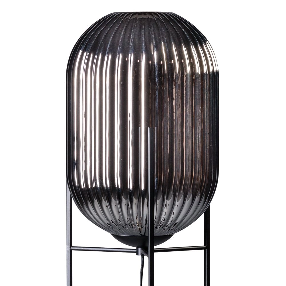 Floor lamp Glamm 136cm black with mirror glass ETH 8719075189351