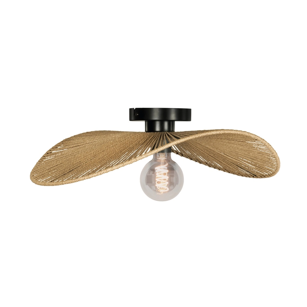 Rattan ceiling lamp Siruela bedroom - 56cm