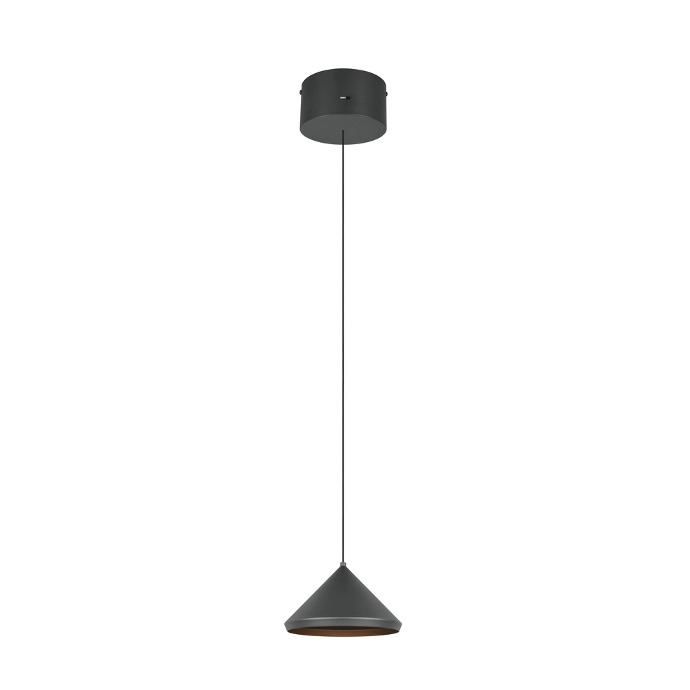Modern pendant lamp Laguna Ø 18cm black Trio 4017807667608
