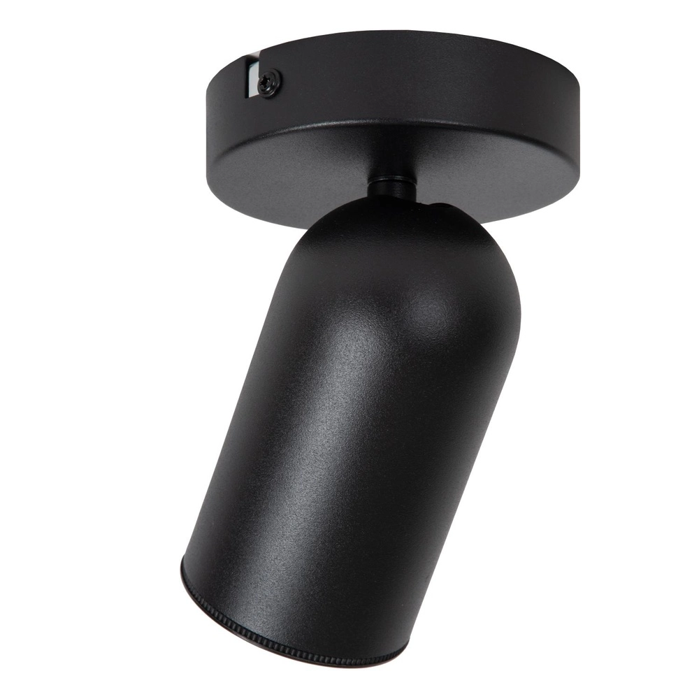 Ceiling spotlight Punch Single Black Lucide 5411212134318