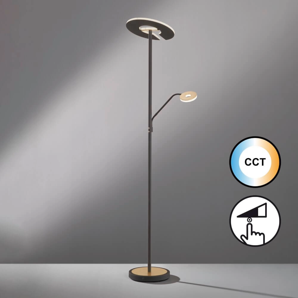 Reading lamp Dent black with gold Fischer & Honsel 4003694404662
