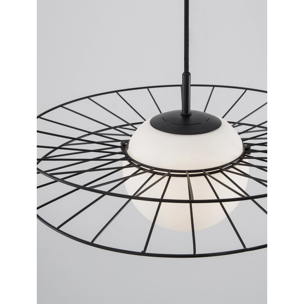 Black pendant lamp Ellery Ø 45cm Lyora 5212017435279