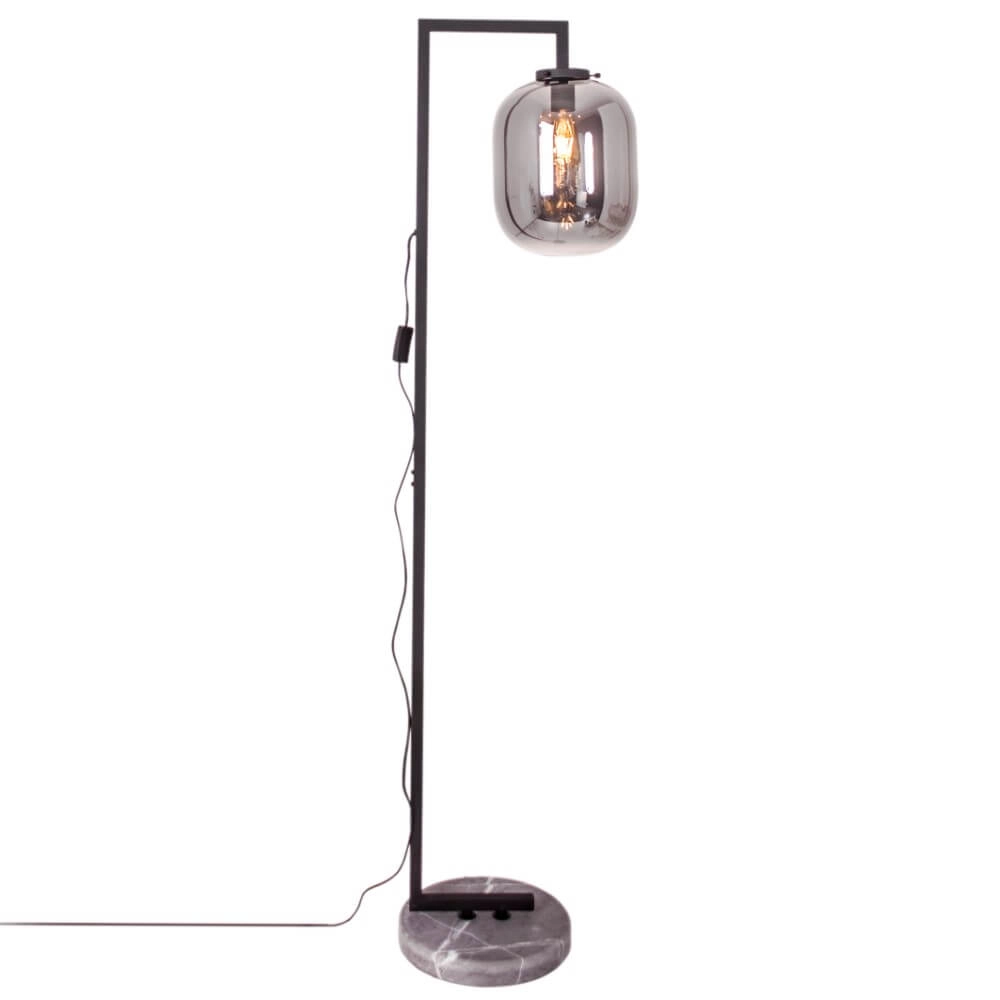 Standing lamp Leola smoke glass