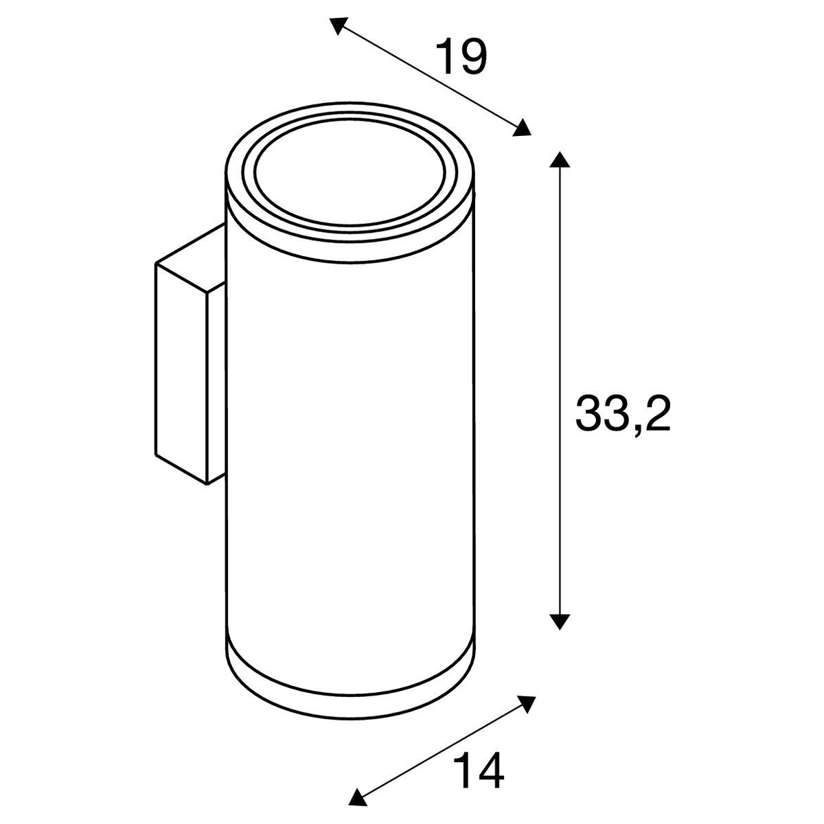 Wall lamp Enola Round SLV 4024163235983