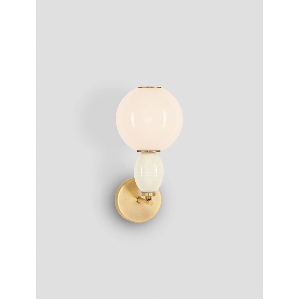 Wall lamp Obrie Gold with white Lyora 5212017484215