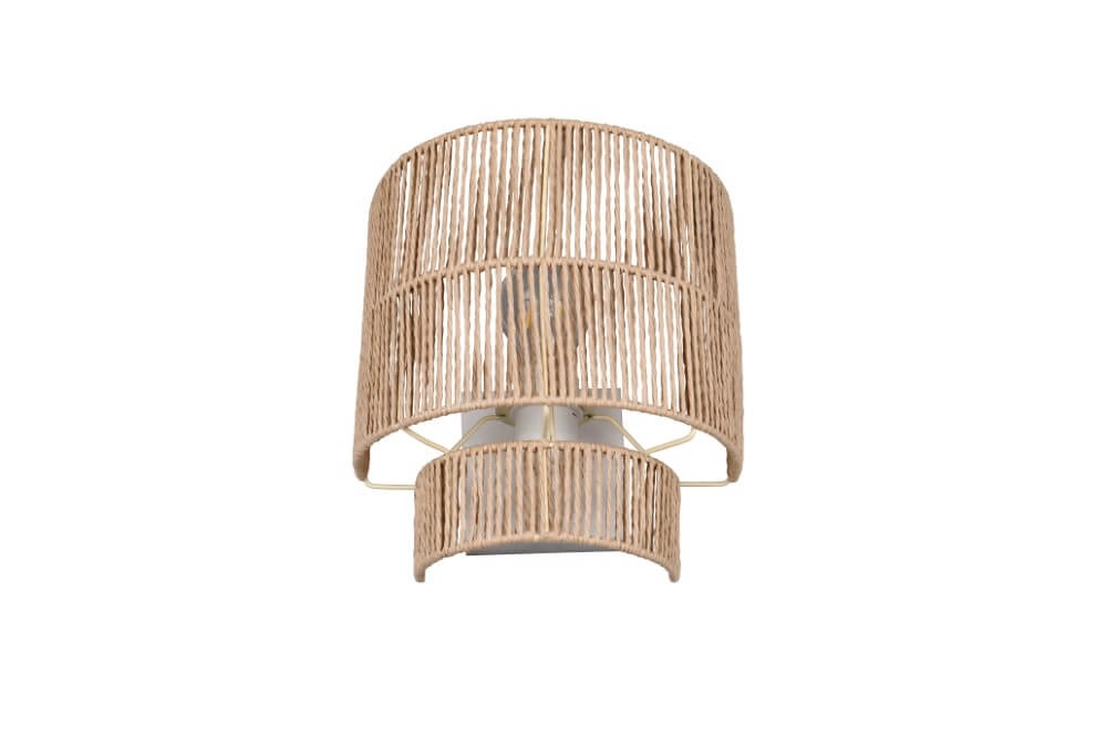 Japandi wall lamp Satna Rattan Trio 4017807636192
