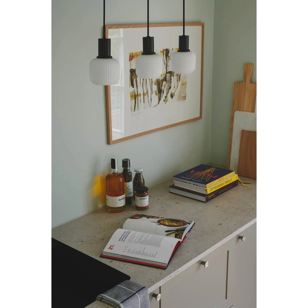 3-light pendant lamp Milford black and white Nordlux 5704924018671