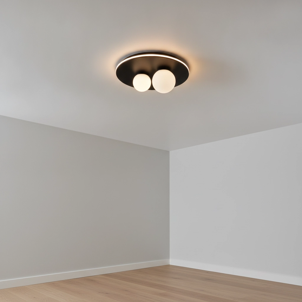 Design ceiling lamp Velna black Ø 40cm