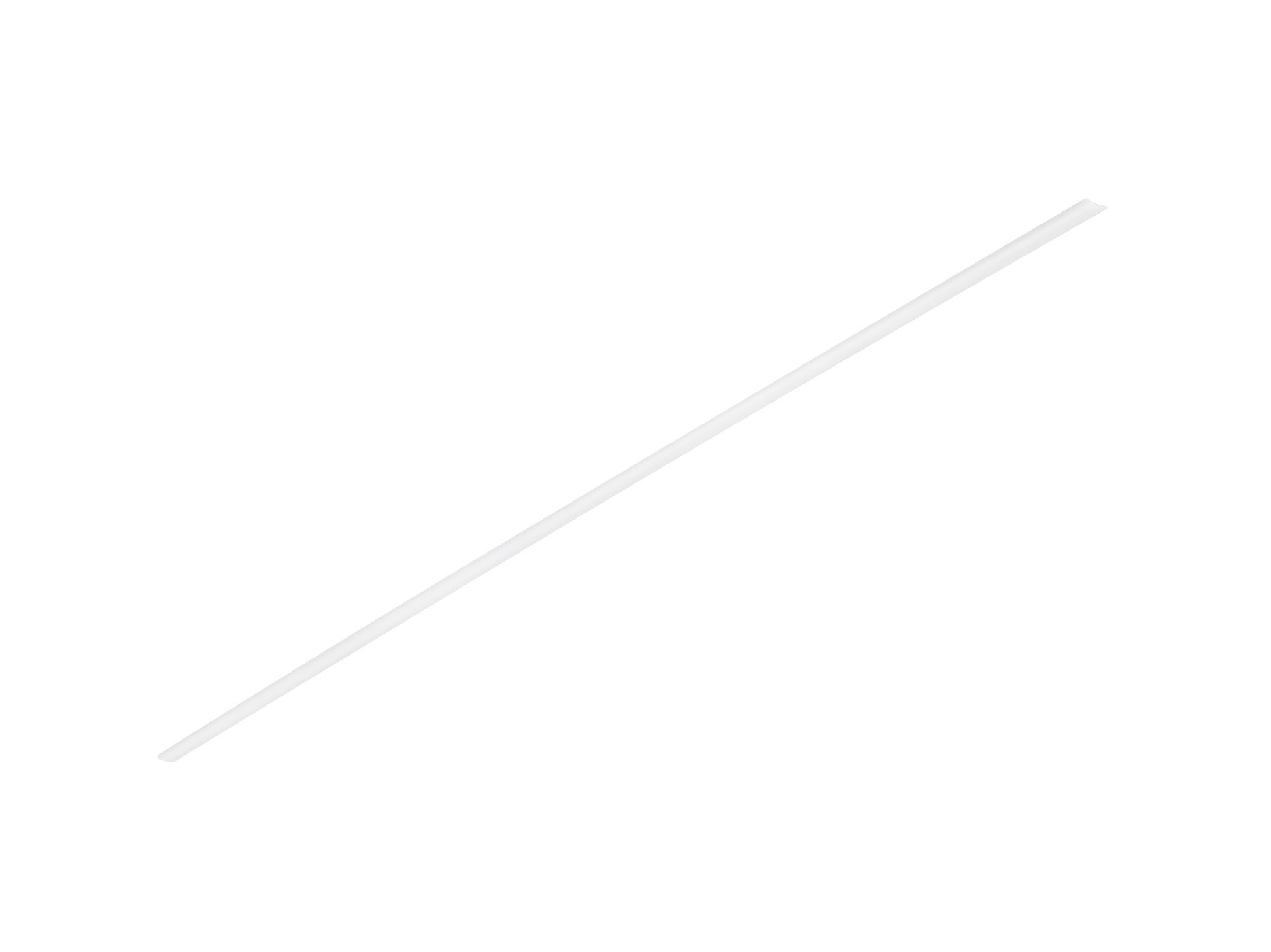 Rail cover 1m Duoline for 2-phase rail transparent