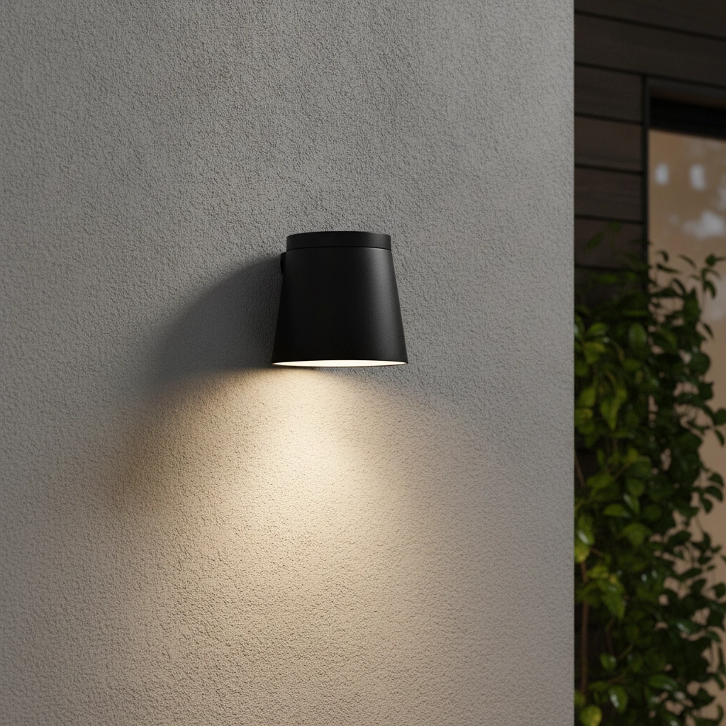 Surface-mounted spot Ovi black