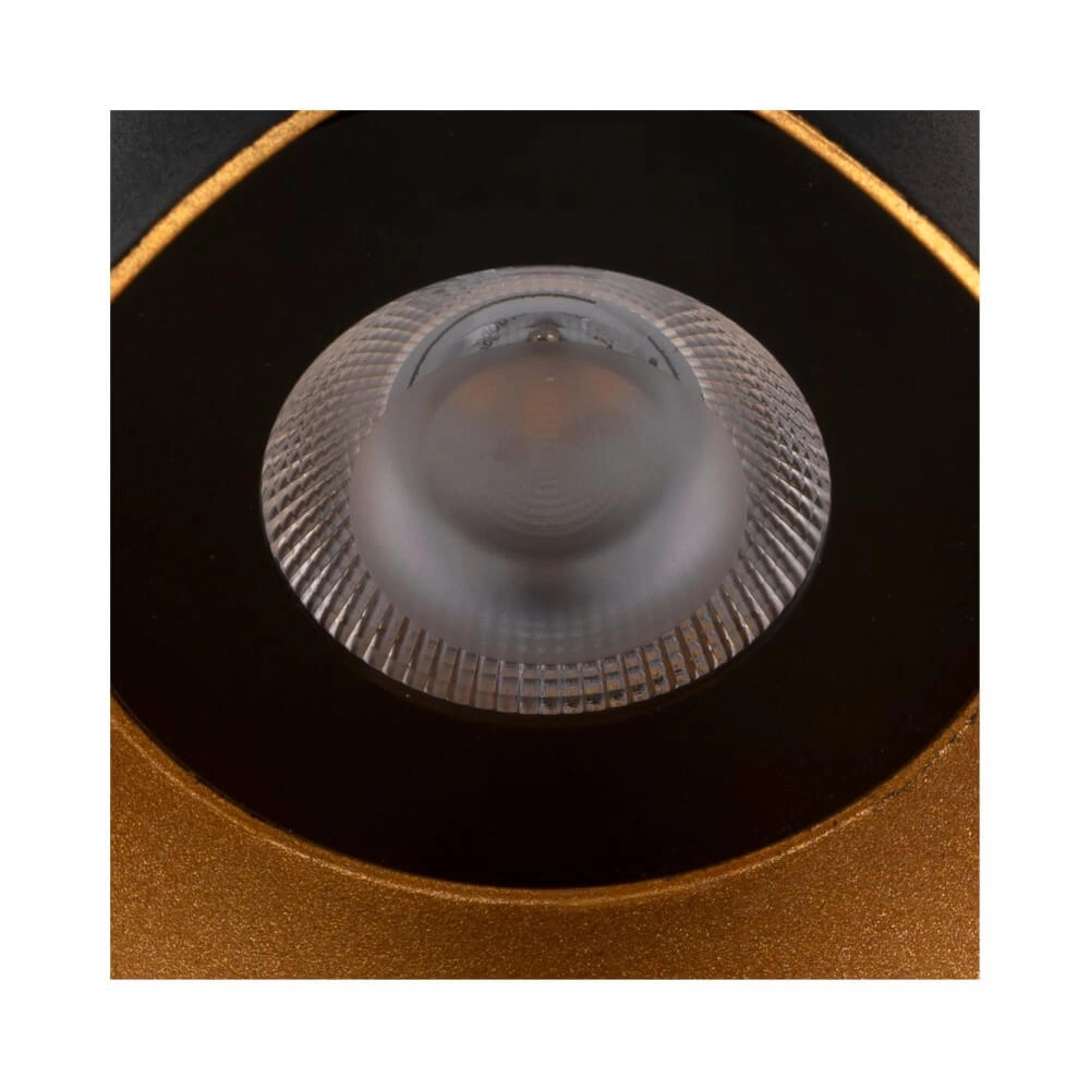 Large led up & downlighter Modela black with gold SLV 4024163289153
