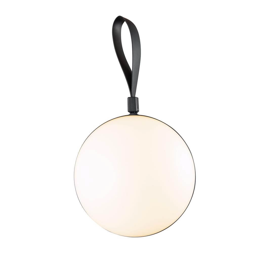Sleek table lamp Bring To-Go black Ø 16cm Nordlux 5704924010552