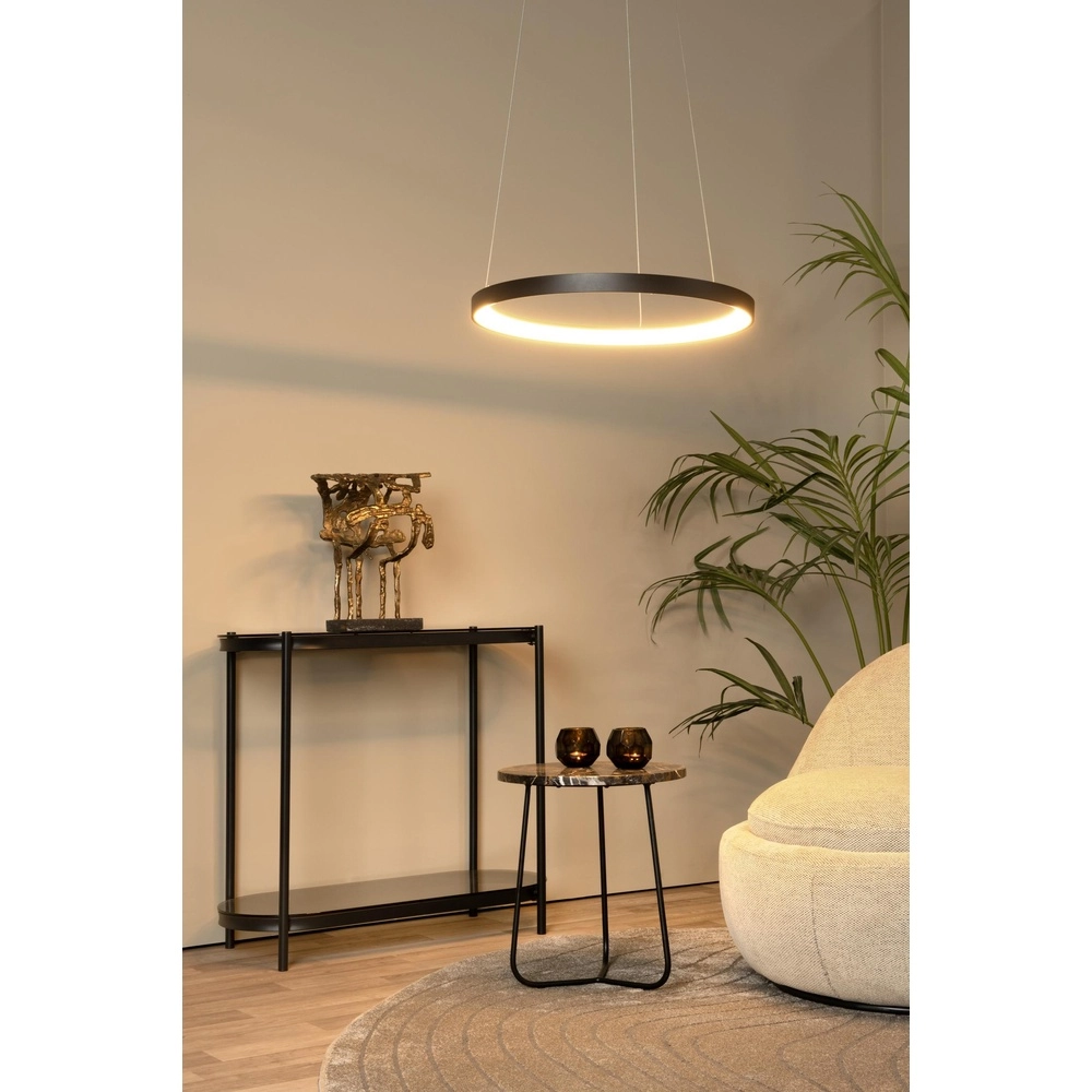 Pendant lamp Vidal Ø 58cm black Lucide 5411212460912
