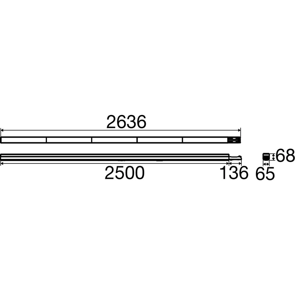 Industrial lamp Easylight 250cm white OVAL SLV 4024163306034