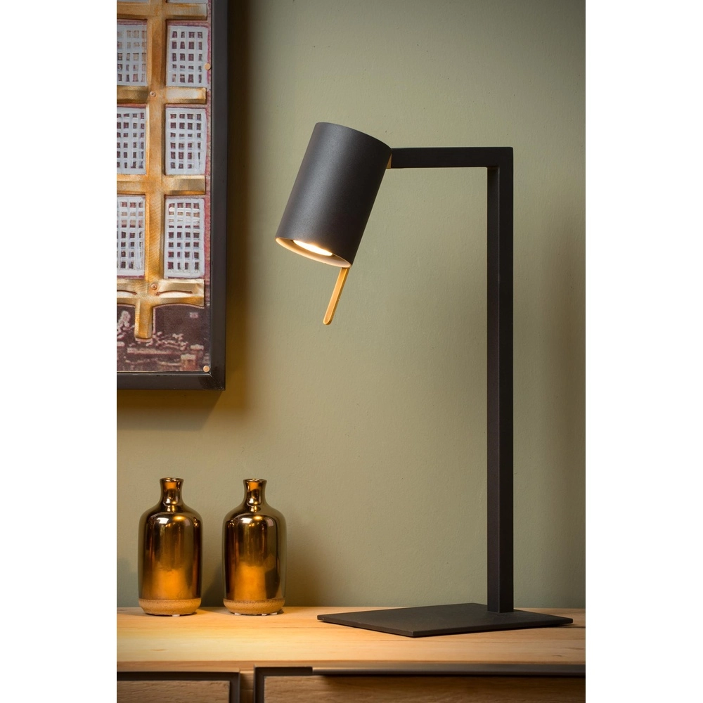 Modern desk lamp Lesley Black Lucide 5411212031129