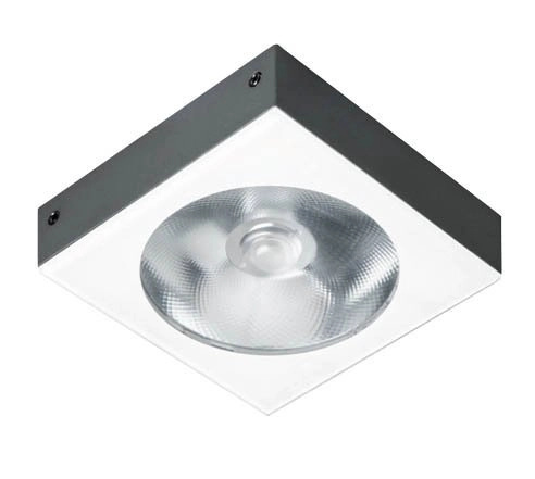 LED ceiling spotlight Plound 10w - 3000K - 11cm anthracite