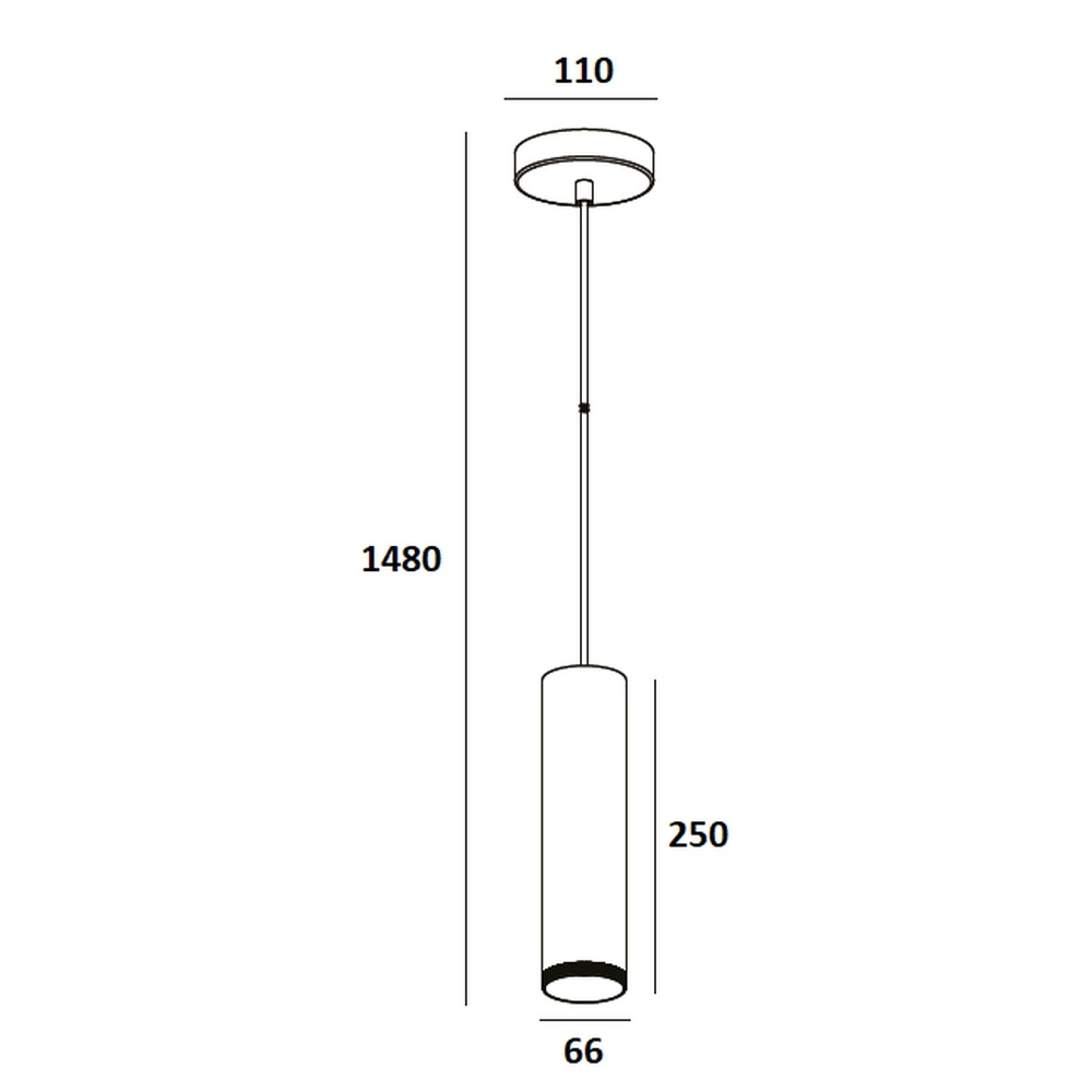 Design pendant lamp Milano champagne 25cm Artdelight 8720701103351