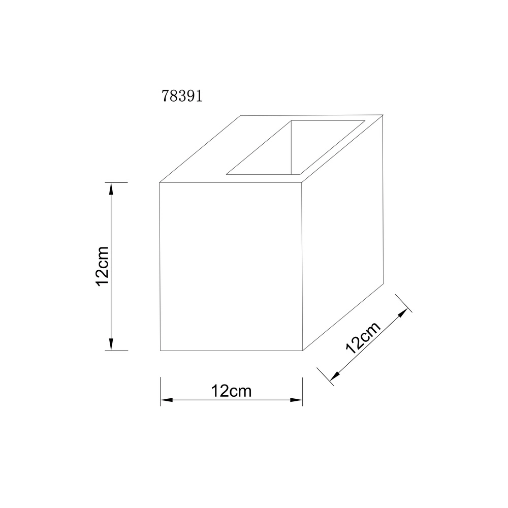 Square wall lamp Rojas 6W Globo 9007371589678
