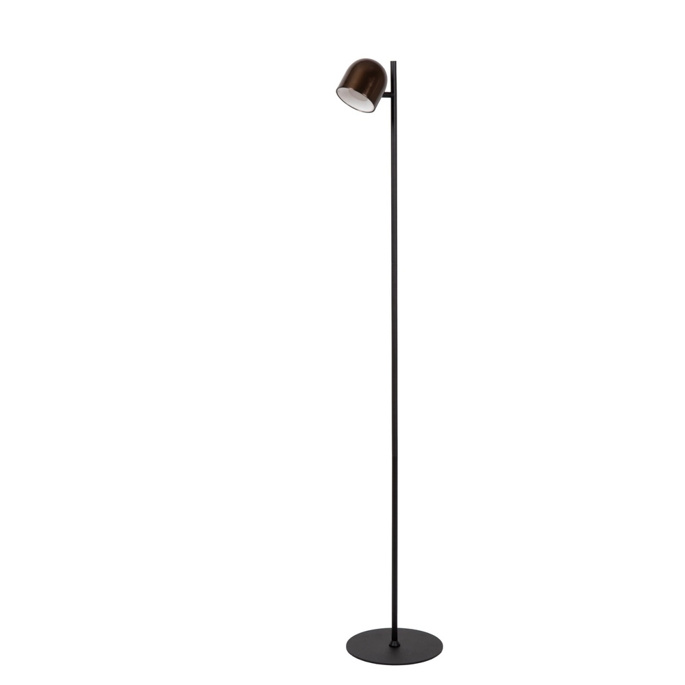 Rechargeable floor lamp Skanska Rech coffee brown