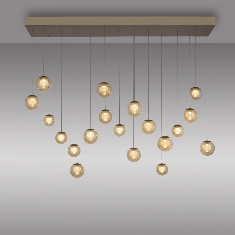 19-light pendant lamp Pure Popup Bronce Paul Neuhaus 4012248396704