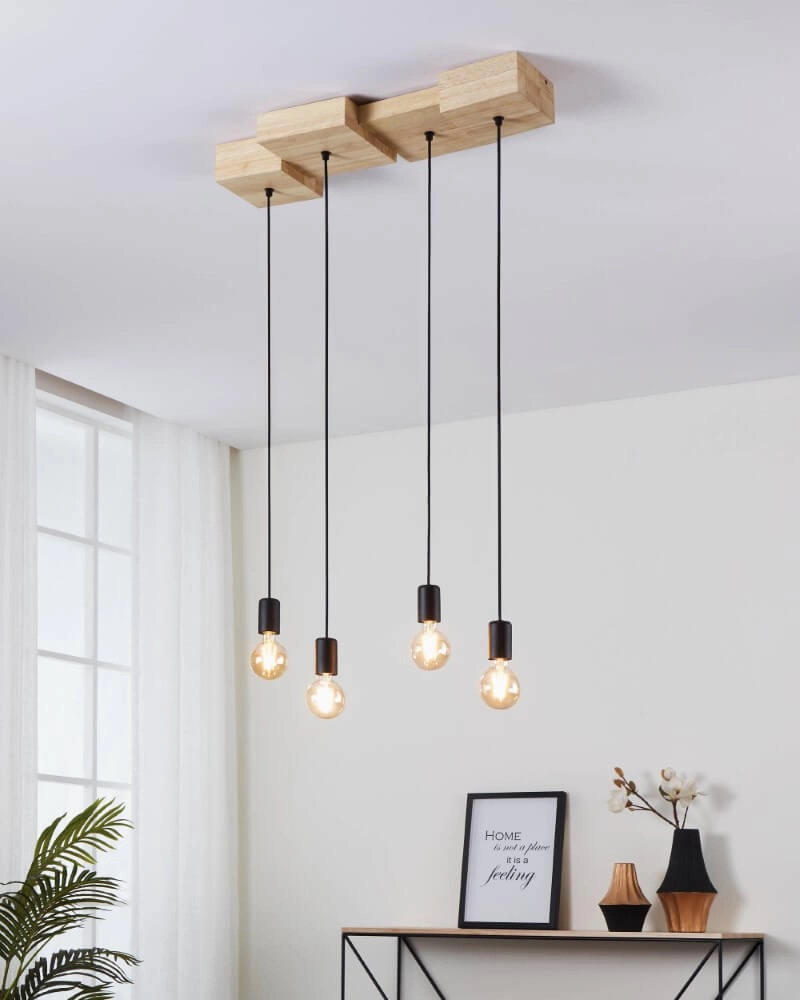 4-light pendant lamp Halkin design Eglo 9002759437992