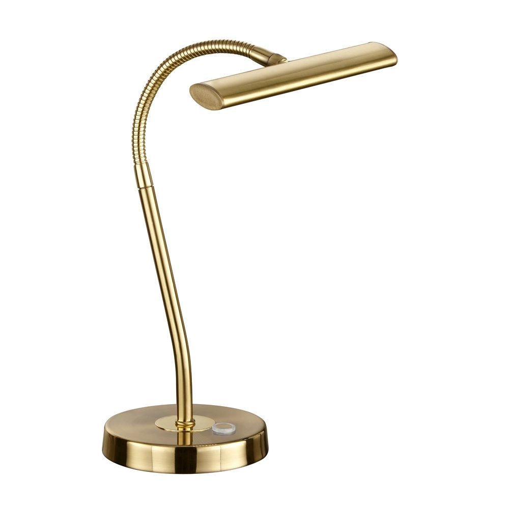 LED reading light Curtis brass matt