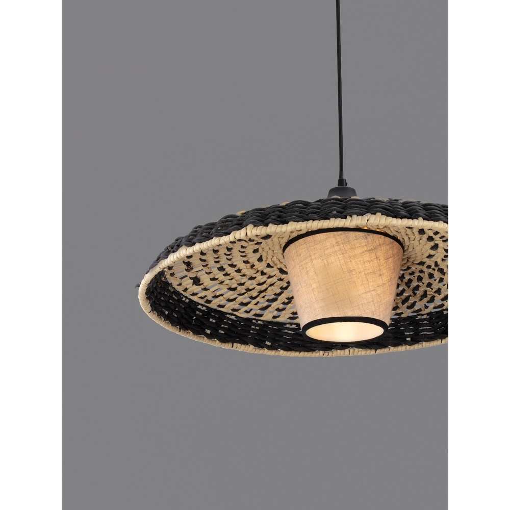 Pendant lamp Capa black Lyora 5212017452924