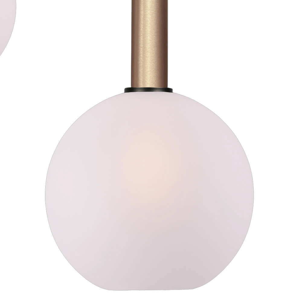 Vide hanging lamp Bella 2 Brass gold with white glass Masterlight 8718121340654
