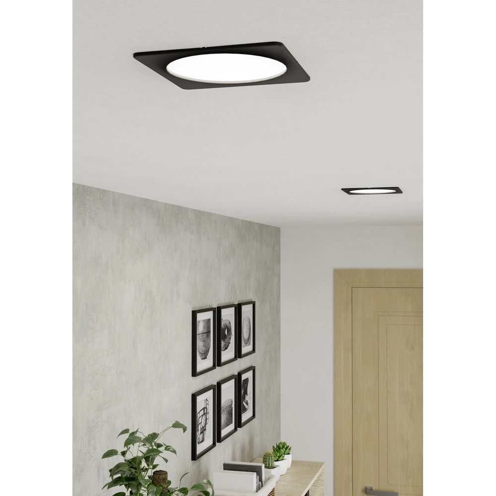 Recessed lamp Fueva 6 Square - Black - 16.6x16.6cm Eglo 9008606330720