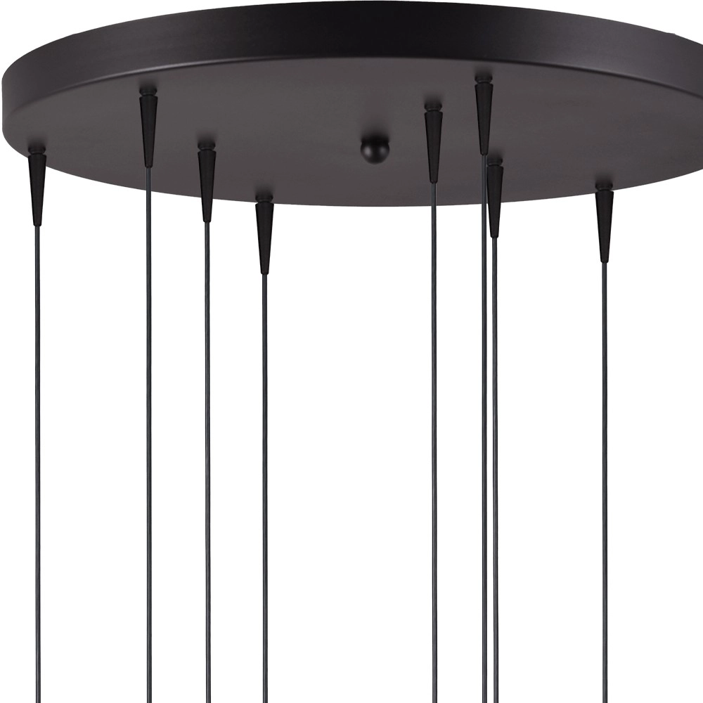 9-light pendant lamp Talana black Ø 50cm DTW Masterlight 8718121352329